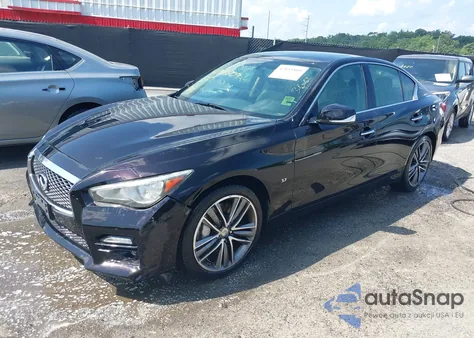 2014 Infiniti Q50 Sport z USA, uszkodzony, nr VIN JN1BV7AR8EM691233